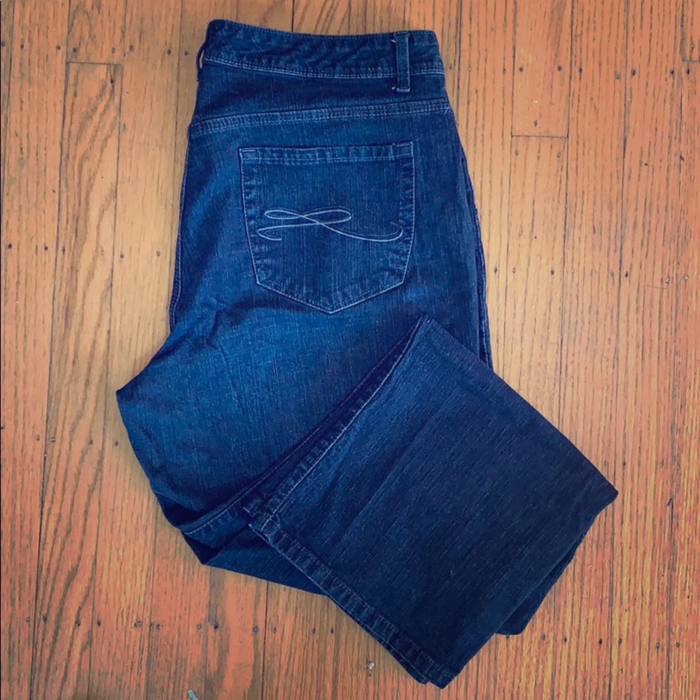 Black Stonewash Jeans Size 16 Short